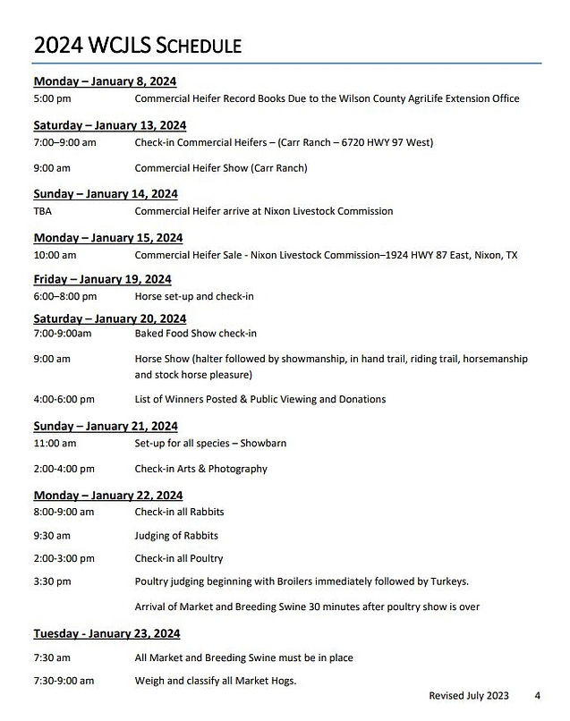 Schedule and Show Information | Wcjls